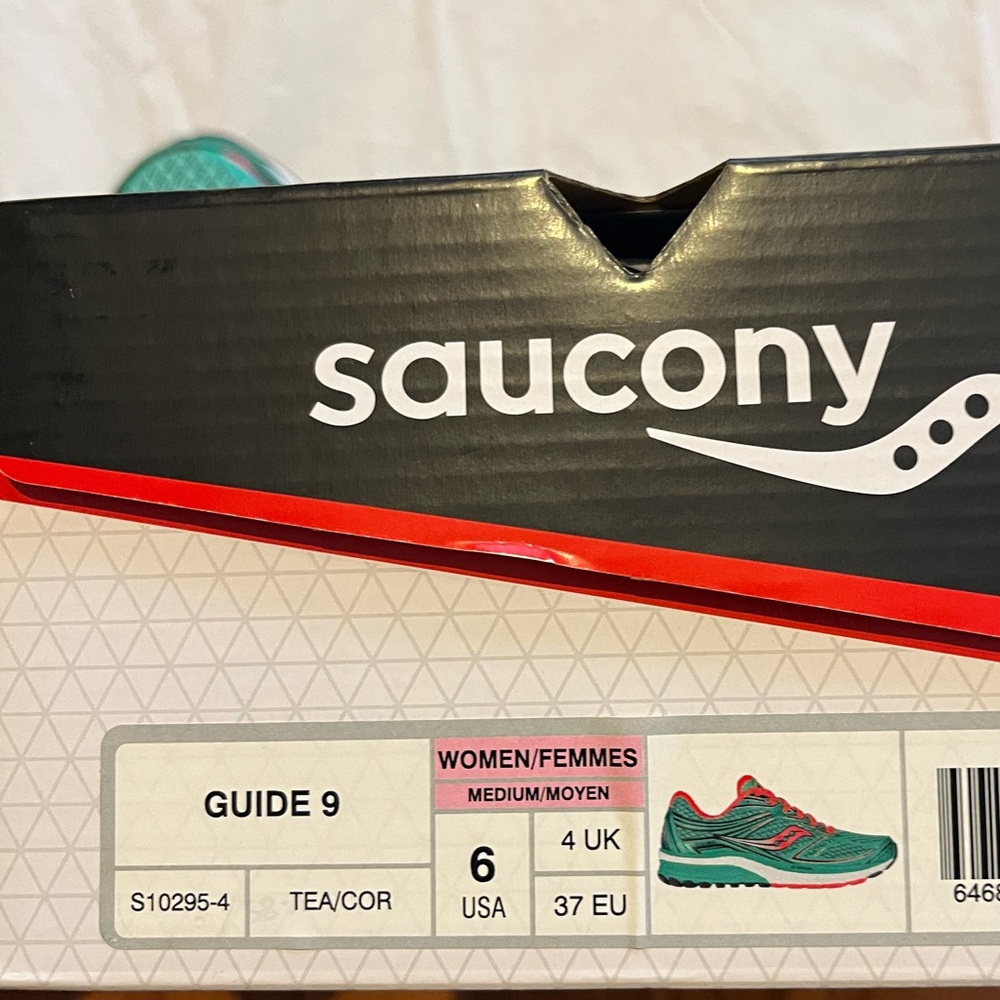 Saucony Women’s Guide 9 Green and Pink - Picture 9 of 9